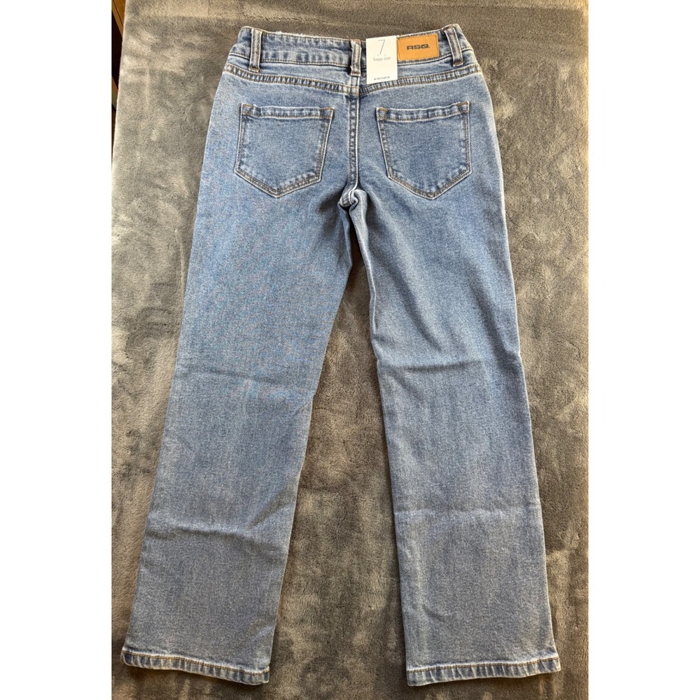 RSQ Kids Baggy Jeans Light Wash Denim Size 7 - Picture 7 of 8